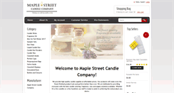 Desktop Screenshot of maplestreetcandle.com