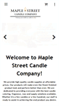 Mobile Screenshot of maplestreetcandle.com